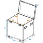 Roadinger univerzálny tour case, 60 cm, s kolieskami, Profi (30126416)
