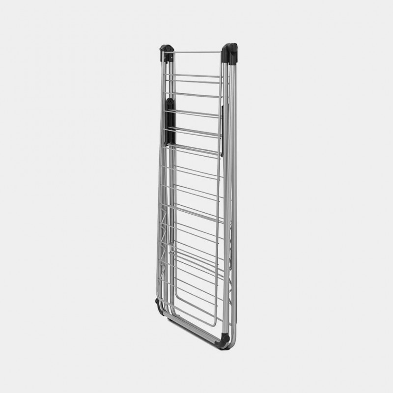 Brabantia HangOn sušiak na bielizeň s tyčou na vešiaky, 25 m, Metallic Grey