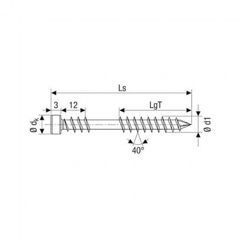 SPAX terasové skrutky T25 A2 5x80 100 ks