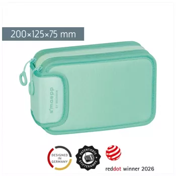 BRUNNEN peračník naplnený s'maepp Sweet Colour Code mint 34-dielny, 20,0 x 7,5 cm