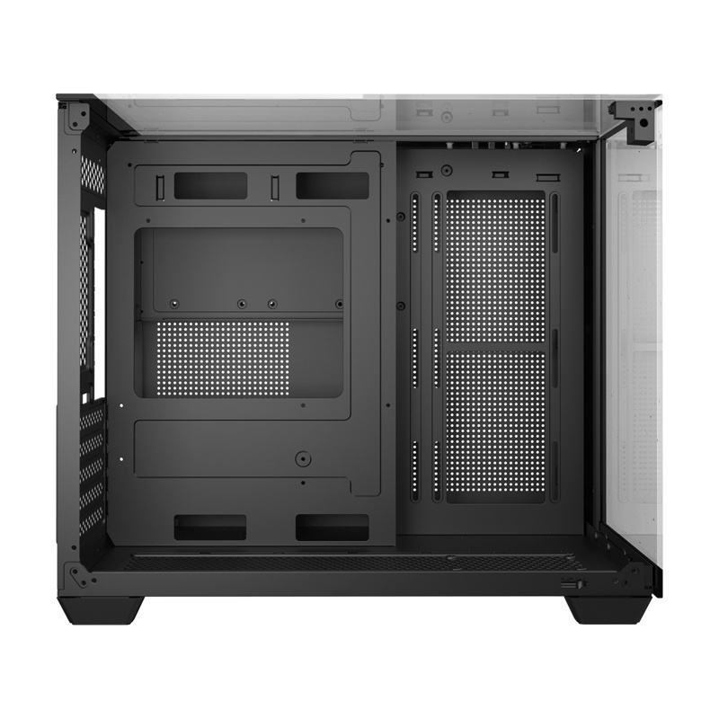 Darkflash TH285M Micro-ATX počítačová skriňa s tvrdeným sklom, čierna