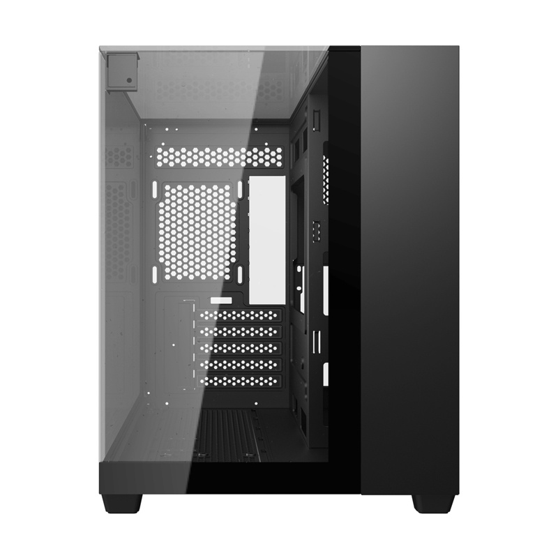 Darkflash TH285M Micro-ATX počítačová skriňa s tvrdeným sklom, čierna