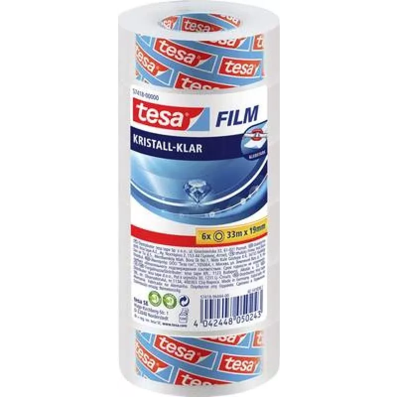 tesa C+C 57418-00000-02 lepiaca páska transparentná (d x š) 33 m x 19 mm 6 rolí