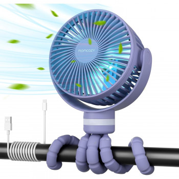 Momcozy prenosný ventilátor do kočíka fialový