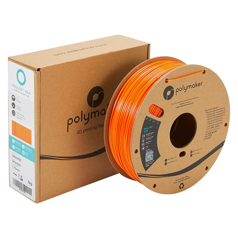 Polmask ASA 1,75 mm Oranžová 1 kg Filament pre 3D tlačiareň