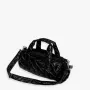 Cestovná taška LOQI Metallic – Čierna Puffy (stredná)