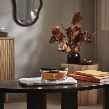 WoodWick Pumpkin Praline Ellipse vonná sviečka 453,6g