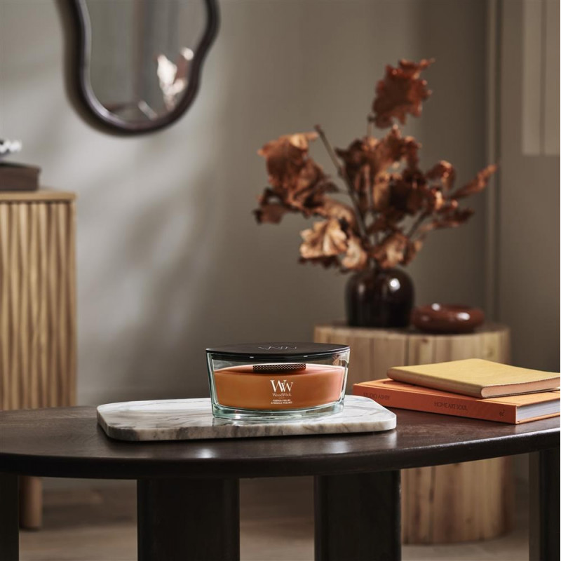 WoodWick Pumpkin Praline Ellipse vonná sviečka 453,6g