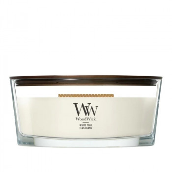 WoodWick White Teak sviečka, 453,6 g
