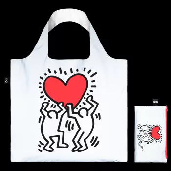 LOQI Keith Haring taška – Dancing Heart (reflexná)