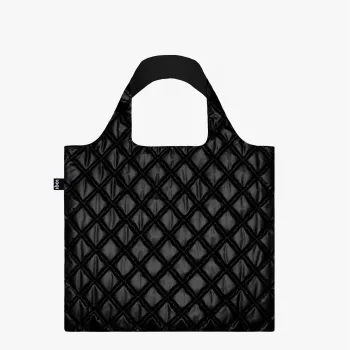 Taška LOQI Metallic – čierna Puffy