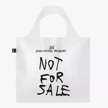 LOQI Basquiat taška – Not for Sale (polopriehľadná)