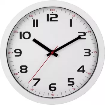 TFA Dostmann 60.3050.02 kremenné nástenné hodiny 305 mm x 305 mm x 38 mm biela