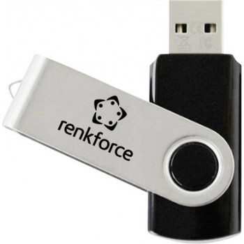 Renkforce RF-USBS-190 2GB USB 2.0 flash disk, čierna/strieborná (RF-7557594)
