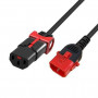 Microconnect napájací kábel, IEC C13 Lock+ na C14 (MC-DUALC13C14S-3)
