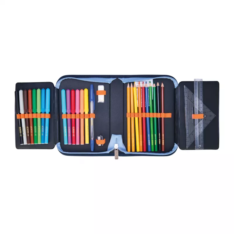 herlitz Tech Mech peračník, 31-dielny z polyesteru, rozmery: (Š)205 x (H)140 x (V)38 mm, 2 chlopne
