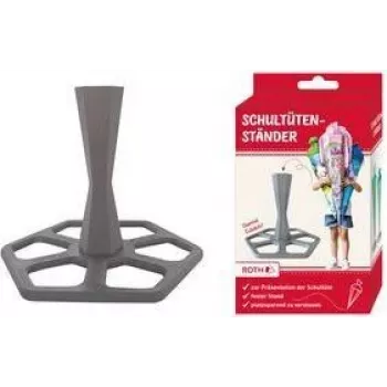 ROTH stojan na školské tašky, z plastu, sivý pre jednotlivé školské tašky 700 a 850 mm, 3-dielny