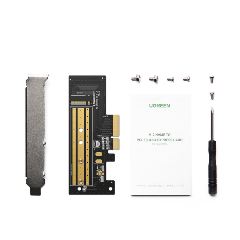 UGREEN CM302 M.2 NVMe SSD na PCIe 3.0 x4 adaptérová karta (CM302-70503)
