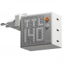 SHARGE Pixel 140 GaN nabíjačka, 140W, 3x USB-C, Dot-Matrix displej - biela