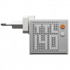 SHARGE Pixel 140 GaN nabíjačka, 140W, 3x USB-C, Dot-Matrix displej - biela
