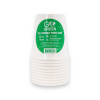 Gogreen Go Green kompostovateľné poháre 250 ml, 10 kusov, biele