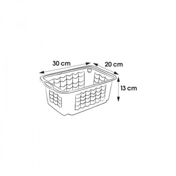 Keeeper košík S 30x20x13cm Fritz transparentný