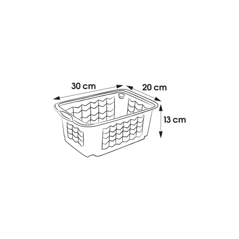 Keeeper košík S 30x20x13cm Fritz transparentný