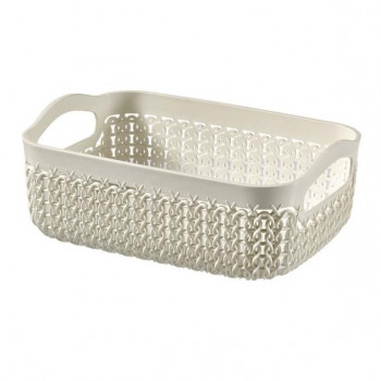 Curver Knit Basket A6, 19x14x7 cm, biely