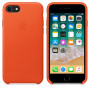 Apple iPhone 7/8/SE (2020)/SE (2022) kožené puzdro, Bright Orange