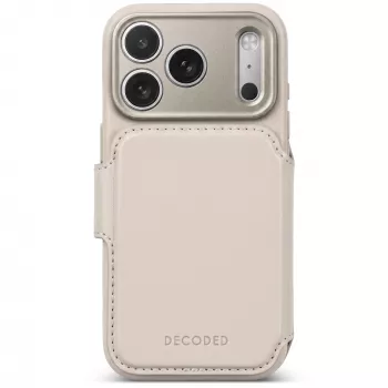Decoded Leather Detachable Wallet kožené puzdro pre iPhone 18 Pro / 17 Pro, MagSafe, Taupe
