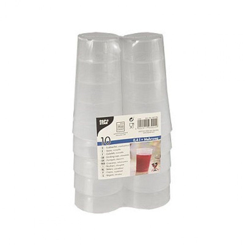PAPSTAR viacnásobný pohár 7,5 cm 0,4 l priehľadný