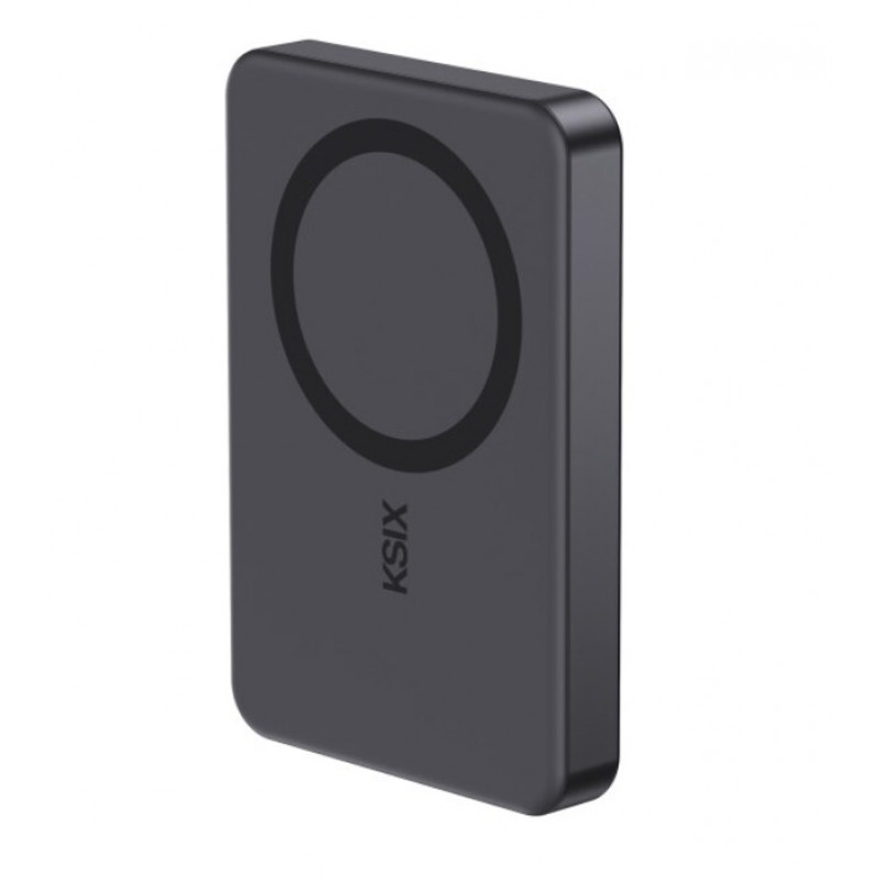 Ksix Powerbank Magslim 10000 mAh magnetický 15W USB-C PD 20W digitálny displej čierny