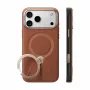 TORRAS Ostand Q3 VegSkin puzdro pre iPhone 18 Pro / 17 Pro, kompatibilné s MagSafe, hnedá