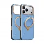 TORRAS Ostand Q3 VegSkin puzdro pre iPhone 18 Pro Max / 17 Pro Max, kompatibilné s MagSafe, modrá