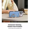 TORRAS Ostand Q3 VegSkin puzdro pre iPhone 18 Pro Max / 17 Pro Max, kompatibilné s MagSafe, modrá