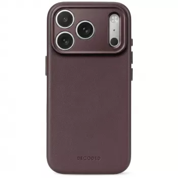 Decoded Leather Backcover – kožené puzdro pre iPhone 18 Pro Max / 17 Pro Max, kompatibilné s MagSafe (chocolat brown)