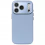 Decoded Leather Backcover – kožené puzdro pre iPhone 18 Pro Max / 17 Pro Max kompatibilné s MagSafe (sky blue)