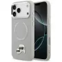 Puzdro Karl Lagerfeld Karl & Choupette Pins MagSafe pre iPhone 17 Pro sivá