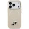 Puzdro Karl Lagerfeld Karl & Choupette Pins MagSafe pre iPhone 17 Pro Max béžová