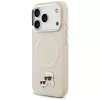 Puzdro Karl Lagerfeld Karl & Choupette Pins MagSafe pre iPhone 17 Pro béžová