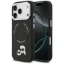 Puzdro Karl Lagerfeld Karl & Choupette Pins MagSafe pre iPhone 17 Pro Max čierna