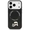 Puzdro Karl Lagerfeld Karl & Choupette Pins MagSafe pre iPhone 17 Pro Max čierna
