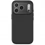 Decoded AntiMicrobial silikónový zadný kryt puzdro pre iPhone 18 Pro Max / 17 Pro Max, MagSafe, Carbon Black
