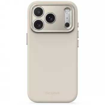 Decoded AntiMicrobial silikónové zadné puzdro pre iPhone 18 Pro / 17 Pro, MagSafe, Pebble Grey