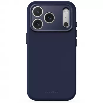 Decoded AntiMicrobial silikónové zadné puzdro pre iPhone 18 Pro / 17 Pro, MagSafe, Atlantic Blue