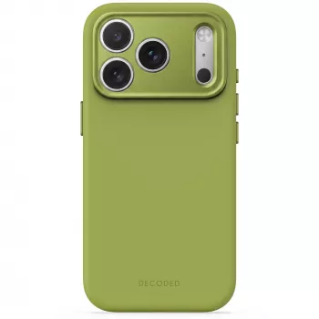 Decoded AntiMicrobial silikónové zadné puzdro pre iPhone 18 Pro / 17 Pro, MagSafe, Moss Green