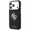 Guess hladké & veľké puzdro s logom zo strasov pre iPhone 18 Pro / 17 Pro, čierna