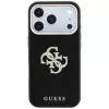 Guess hladké & veľké puzdro s logom zo strasov pre iPhone 18 Pro / 17 Pro, čierna