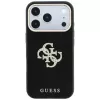 Guess hladké & veľké puzdro s logom zo strasov pre iPhone 18 Pro Max / 17 Pro Max, čierna