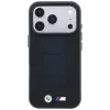 BMW M Blue Perfo Metal Logo MagSafe puzdro pre iPhone 18 Pro Max / 17 Pro Max, čierna